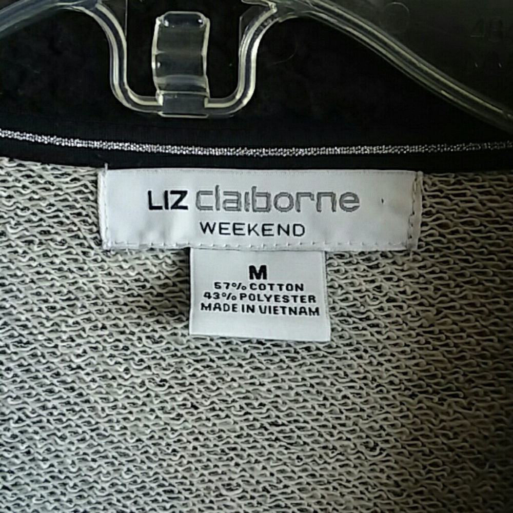 Liz Claiborne moto zip jacket - Picture 2 of 6
